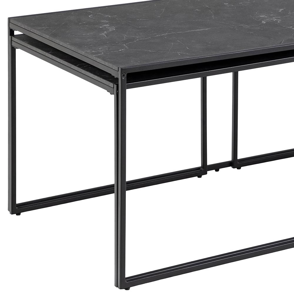 Set de 3 tables basses Infinity - noir - Image 5