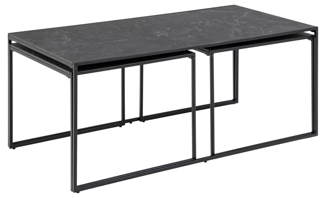 Set de 3 tables basses Infinity - noir - Image 7
