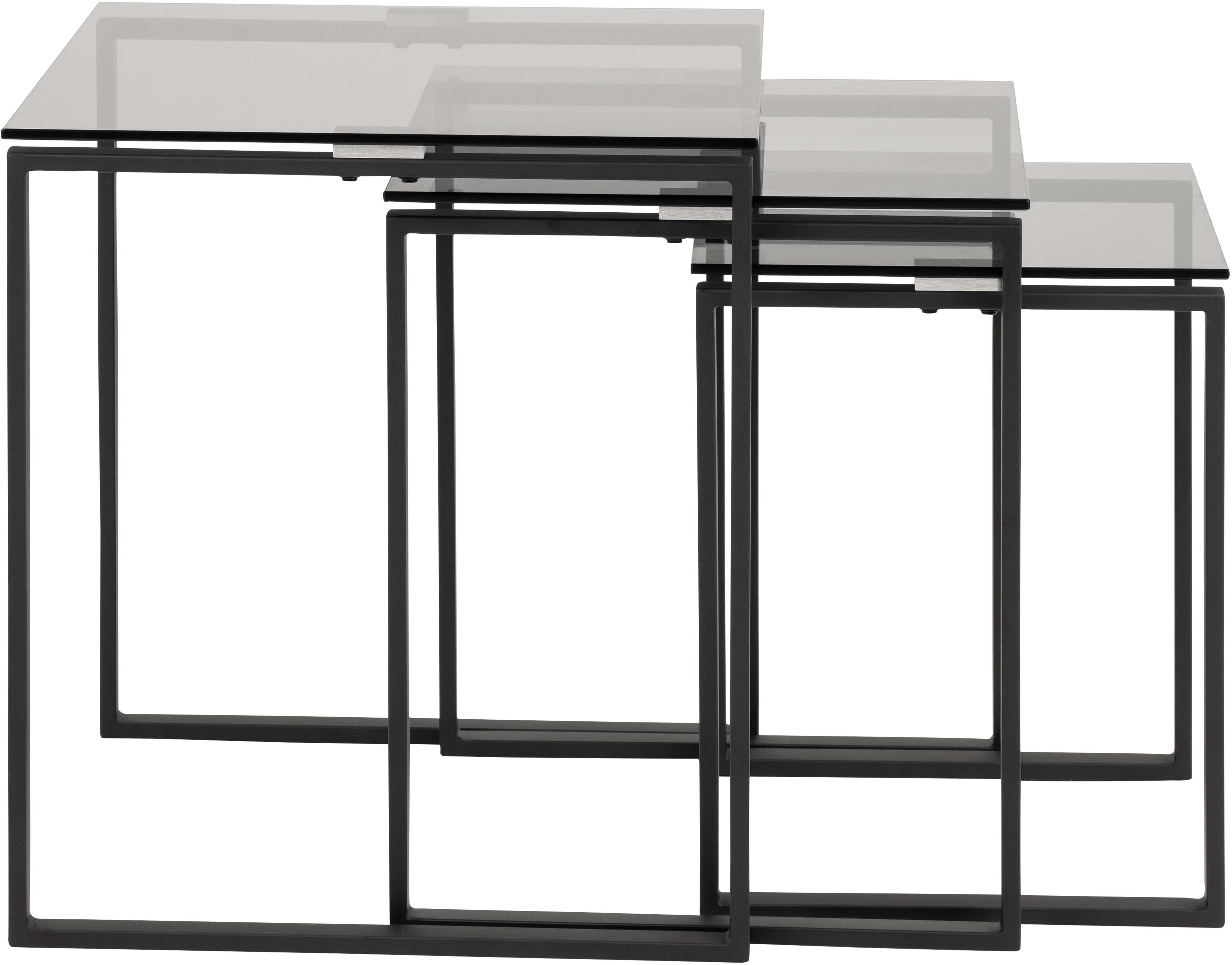 Set de 3 tables d'appoint Nicola - noir - Image 6