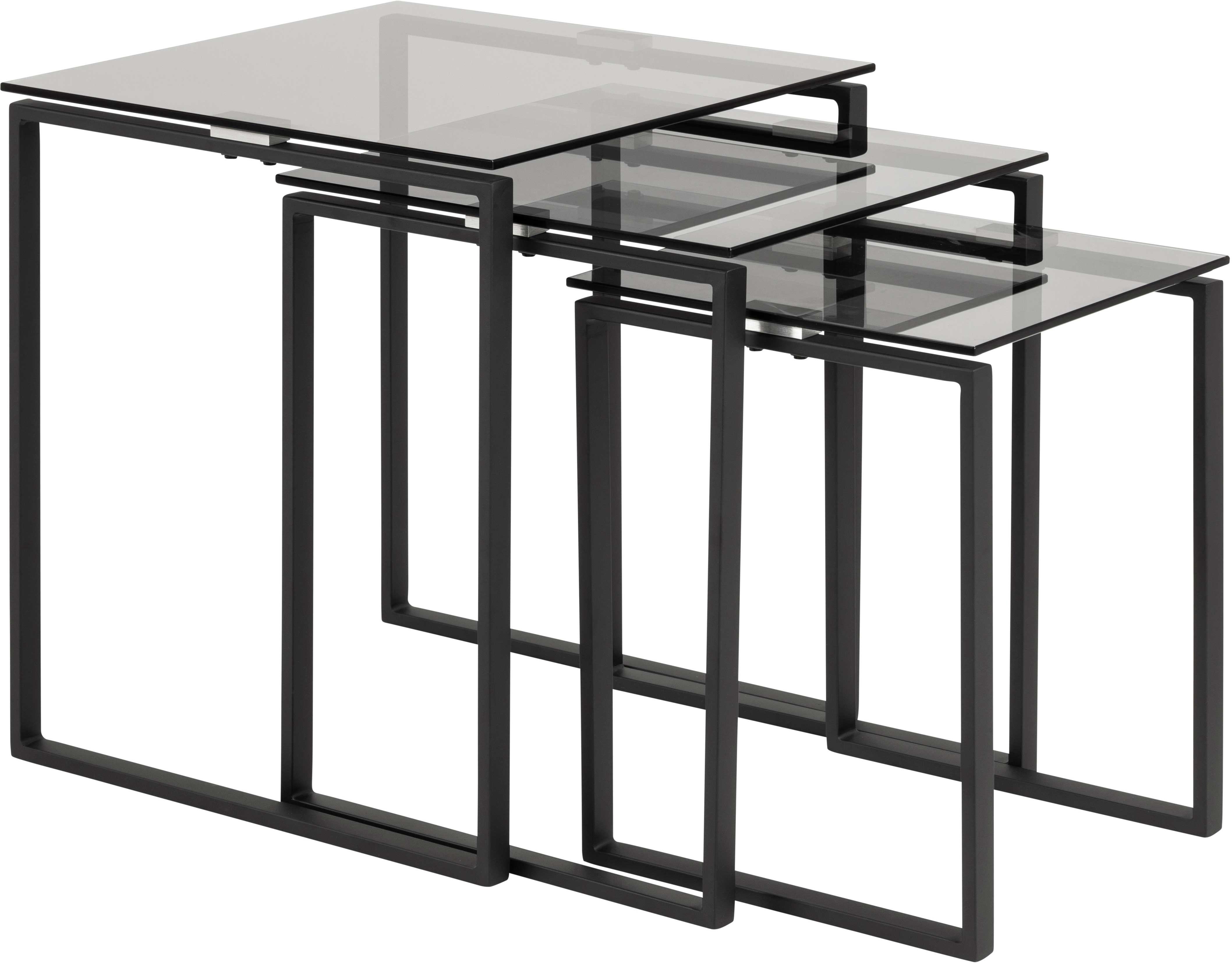 Set de 3 tables d'appoint Nicola - noir - Image 8