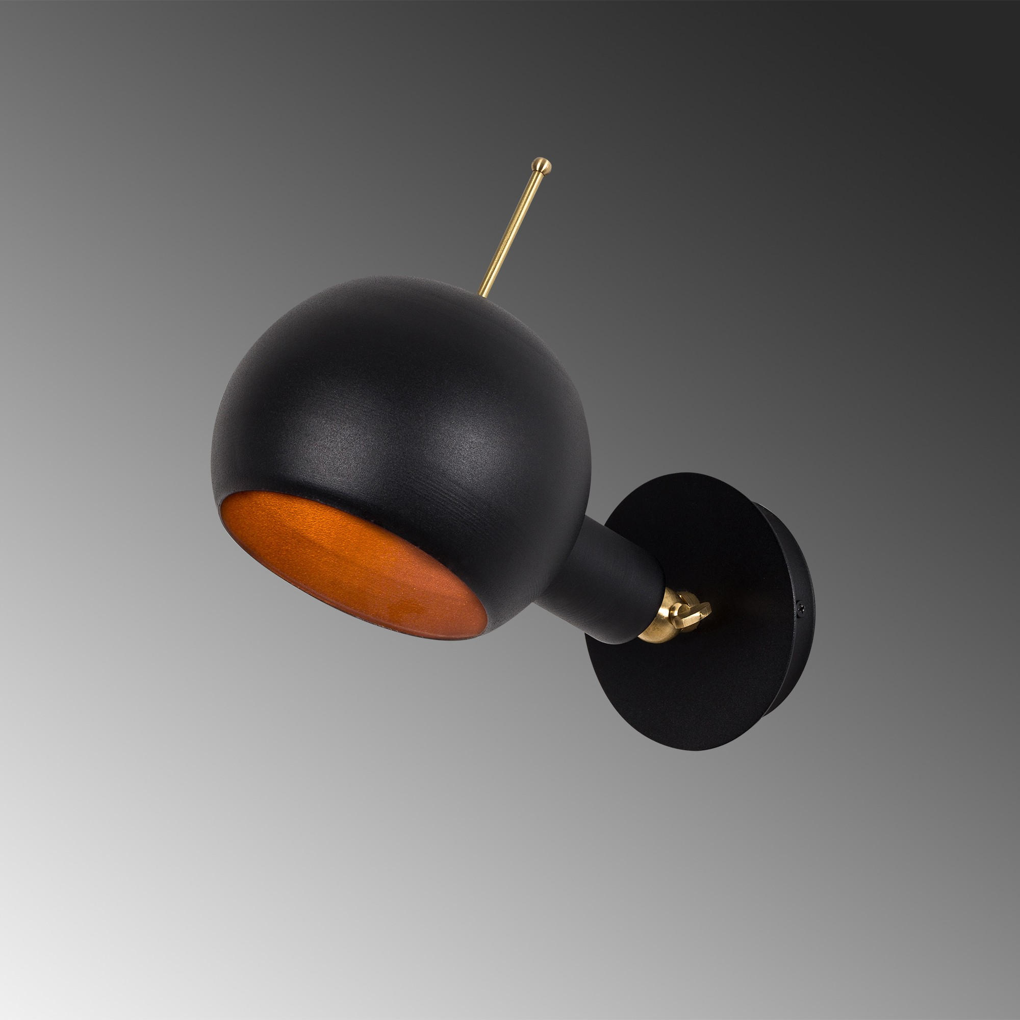 Sivani Applique | Corps en fer | Noir, cuivre - Image 5