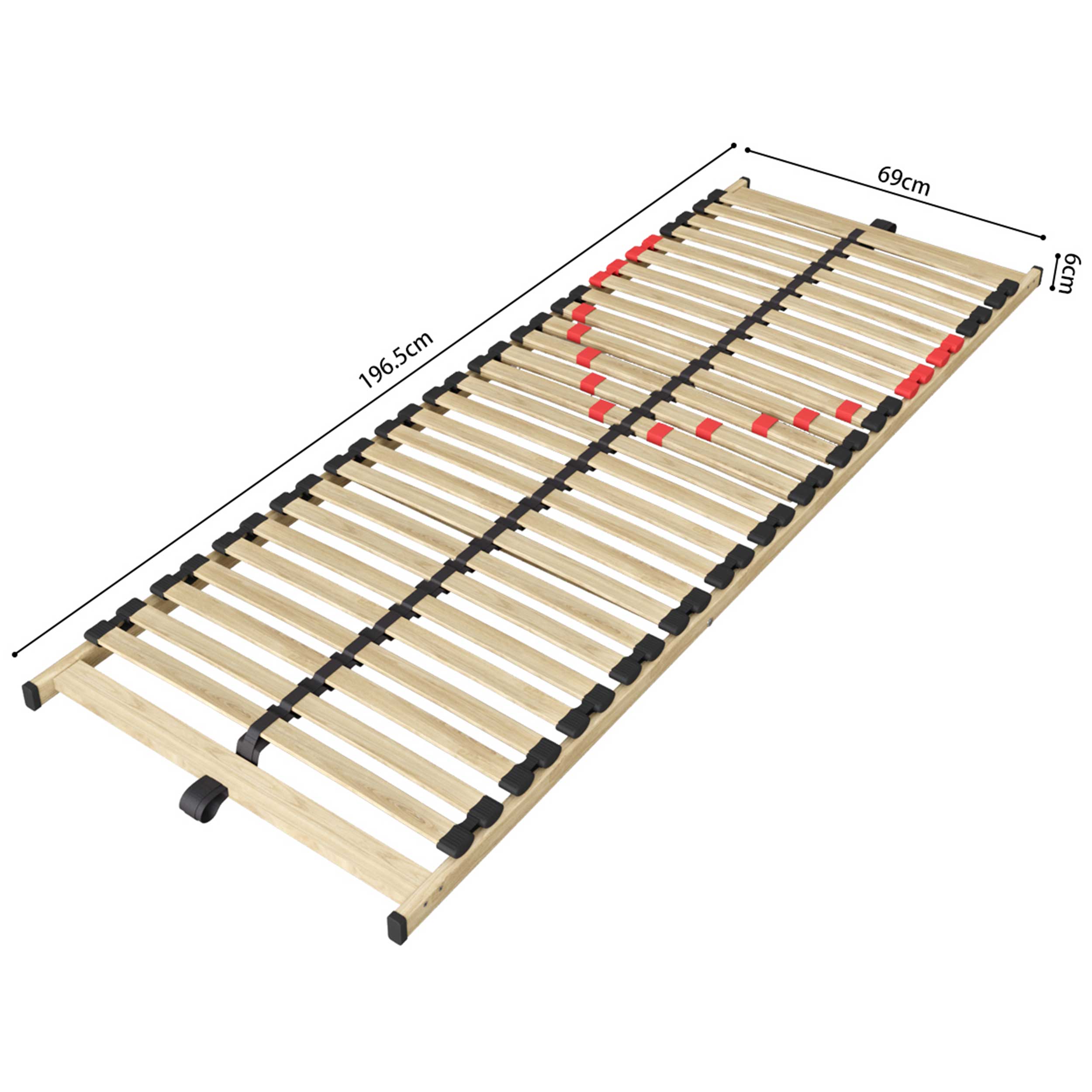 Sommier à lattes fixe Zittaro 70x200 28 lattes - Image 3
