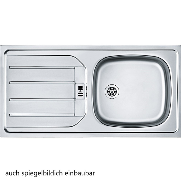 Sous-évier Sorrella 110cm 2 portes - blanc/chêne - Image 5