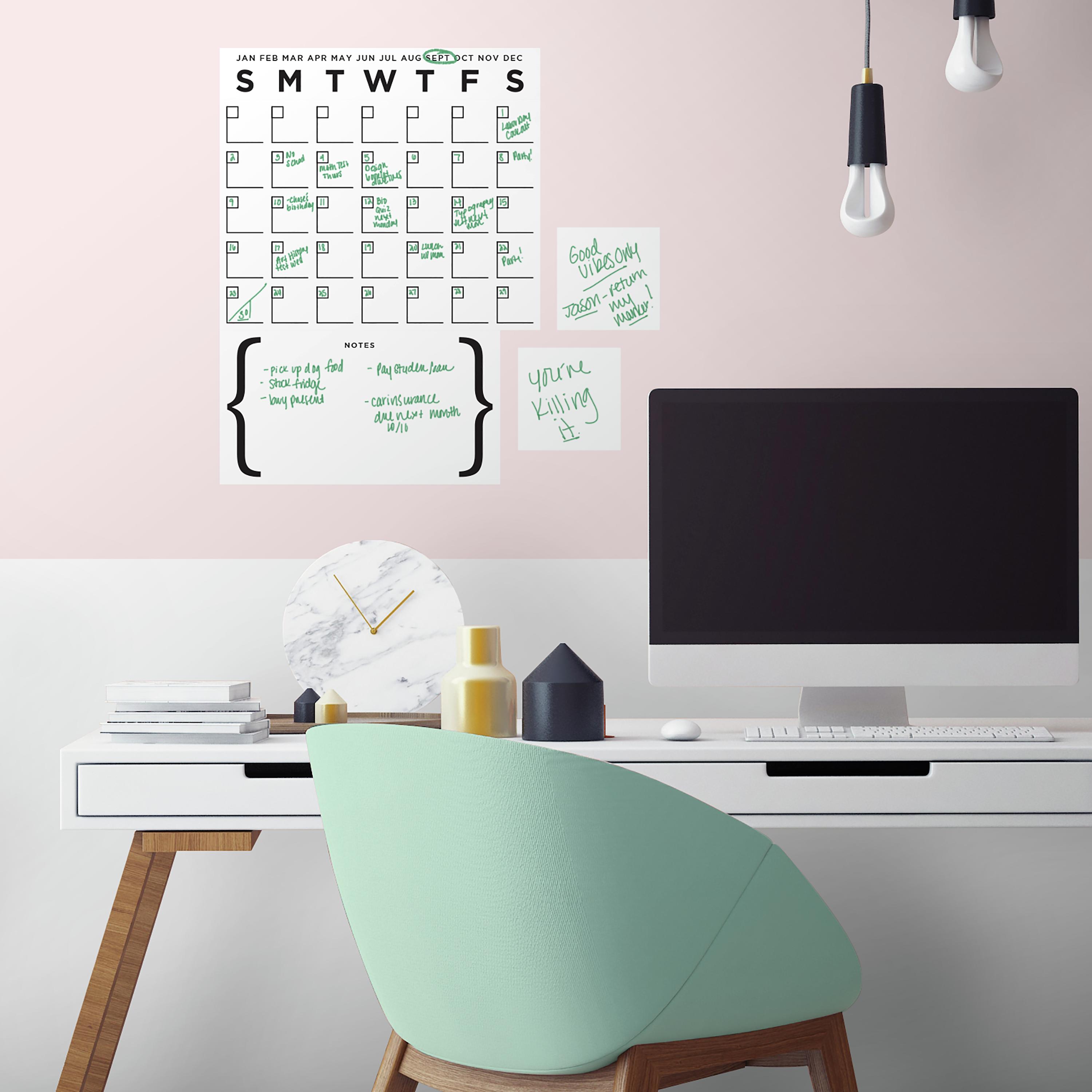 Sticker mural Dry Erase Calendar
