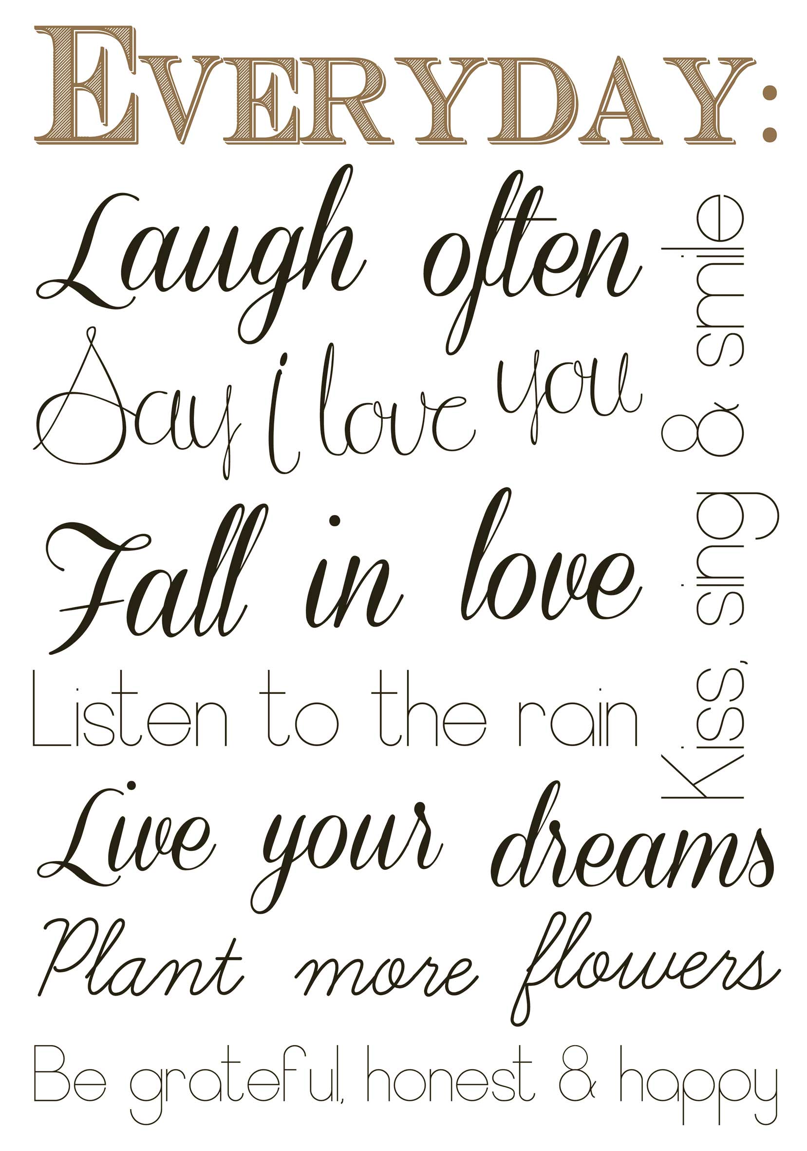 Sticker mural Everyday - Image 2