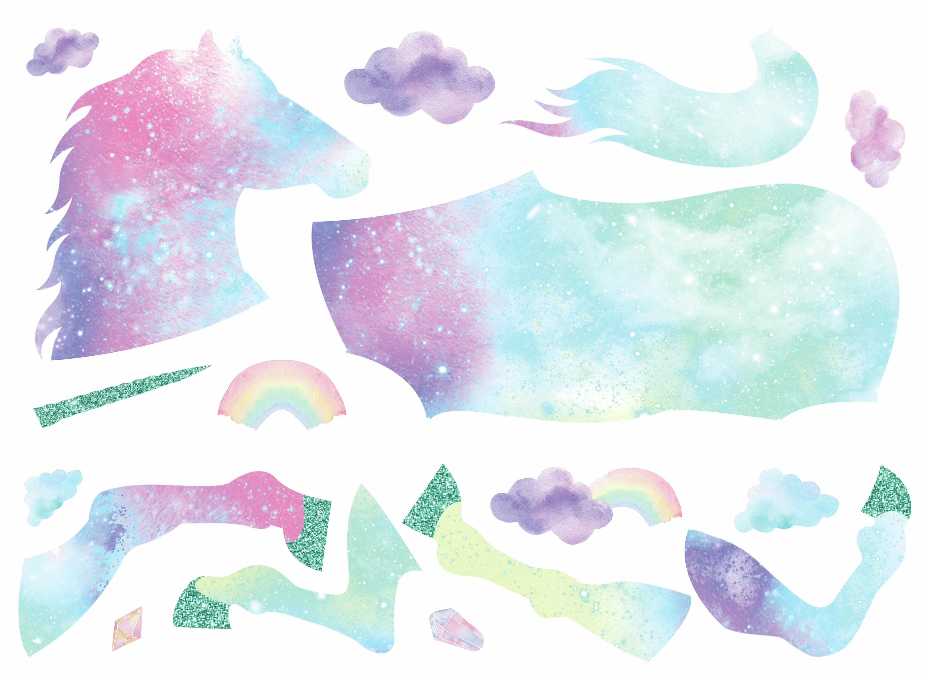 Sticker mural Galaxy Unicorn - Image 2