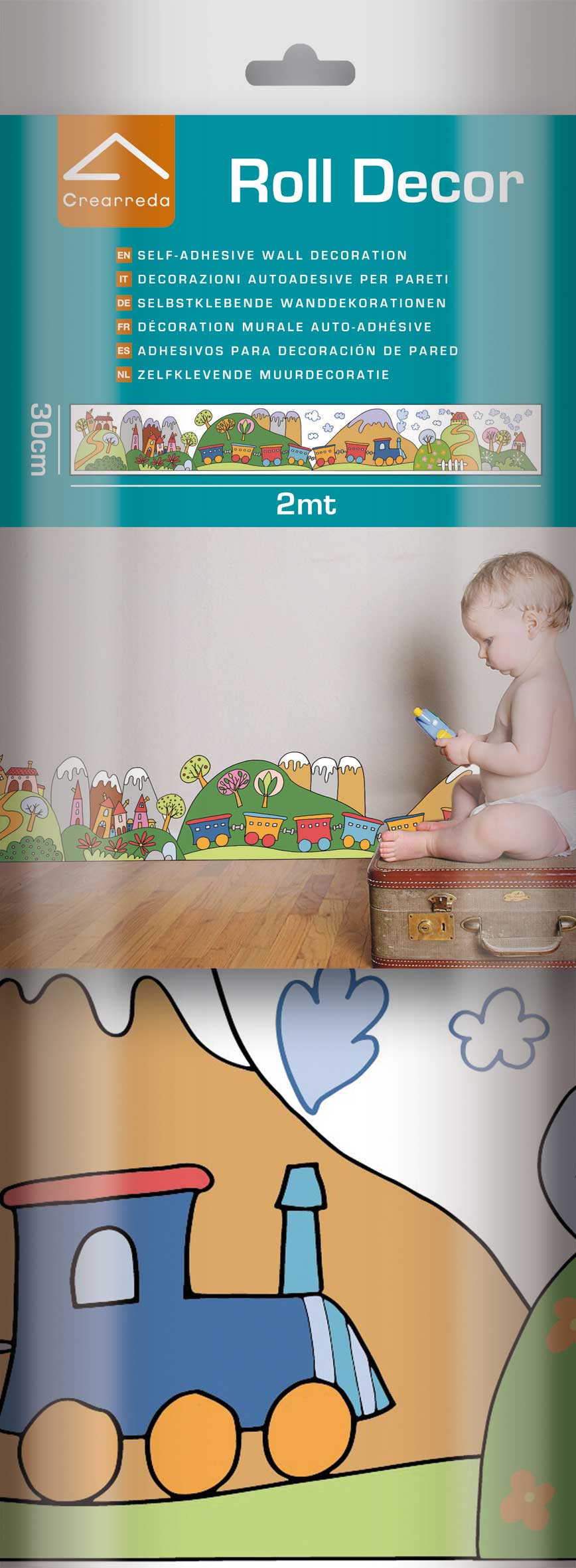 Sticker mural Petit Train - bannière - Image 3