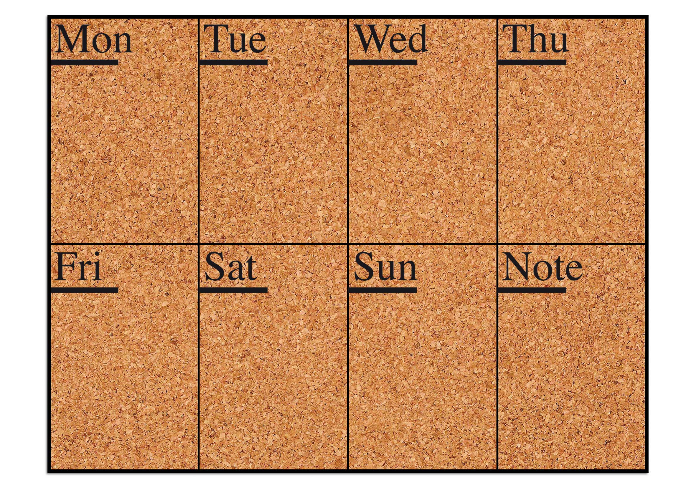 Sticker mural Week Days tableau d'affichage - Image 2