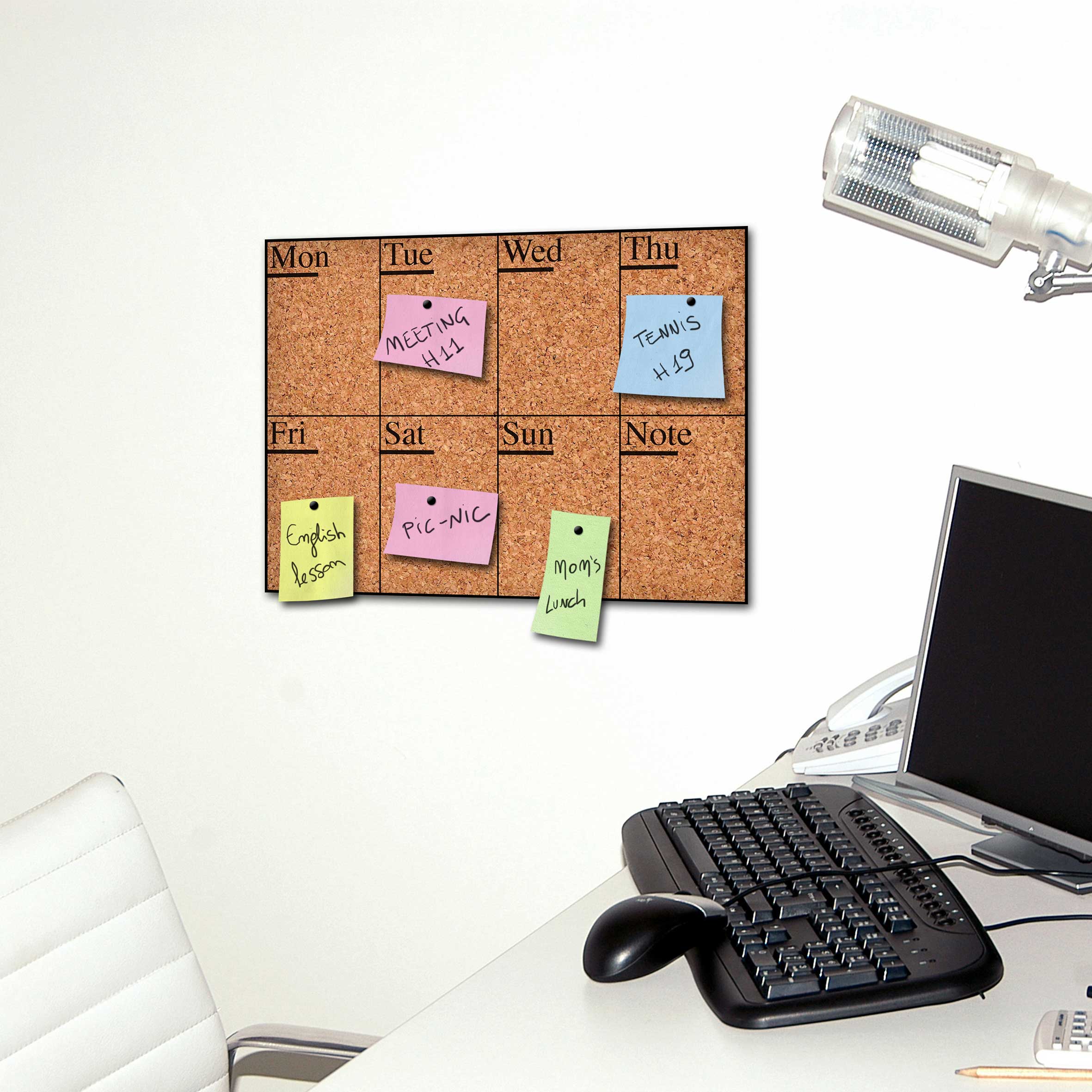 Sticker mural Week Days tableau d'affichage