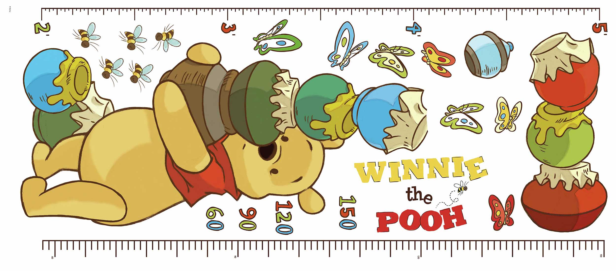 Sticker toise murale Winnie l'ourson - Image 3