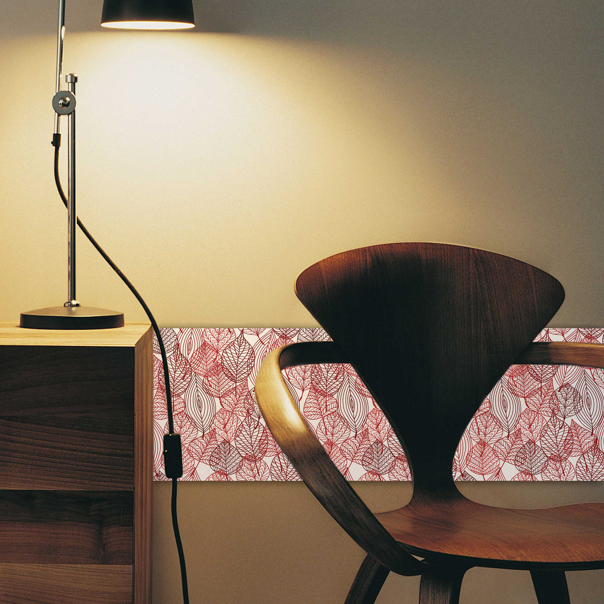 Stickers muraux 3D Leaves - mousse