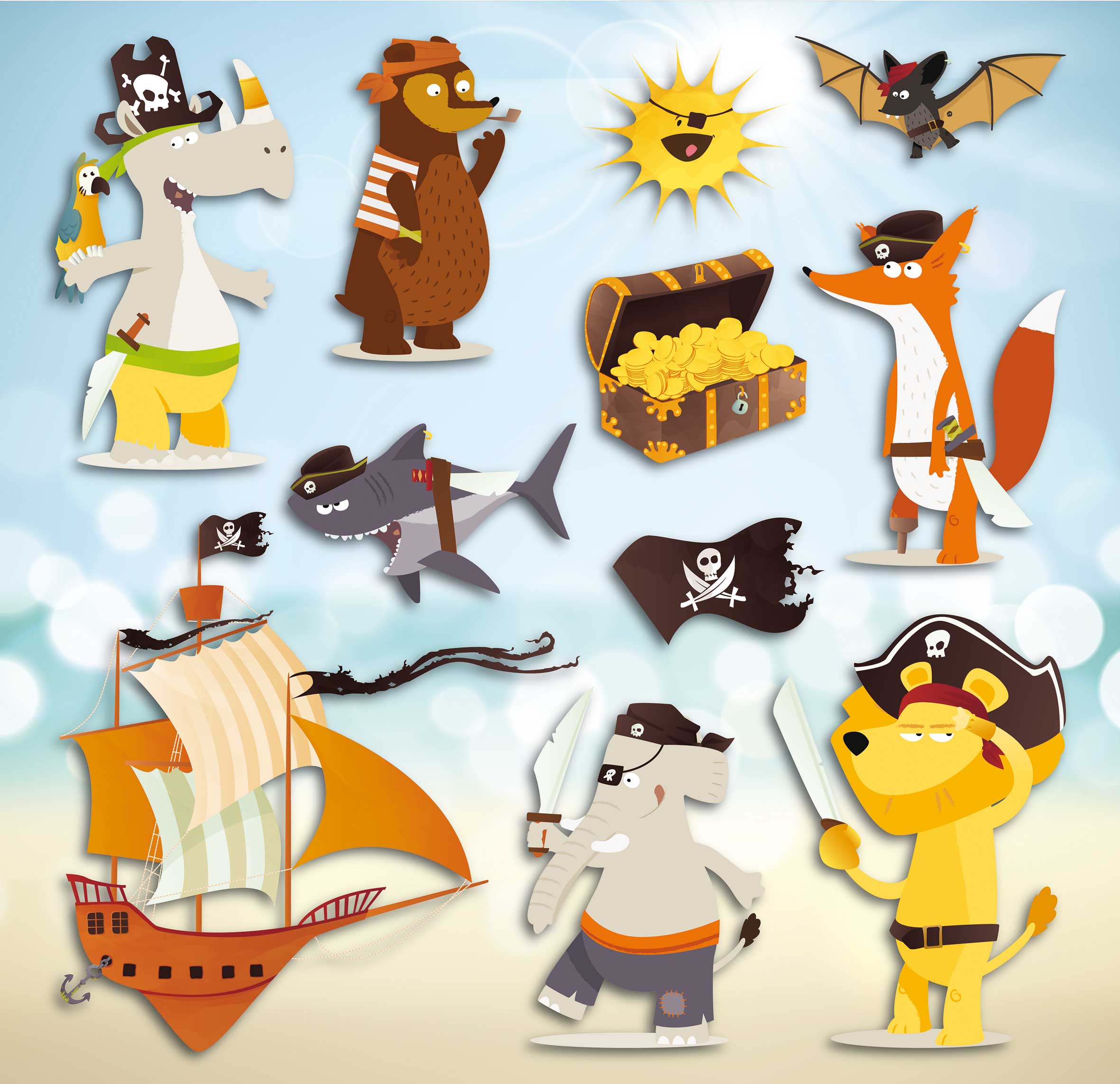 Stickers muraux 3D Pirates - Image 2