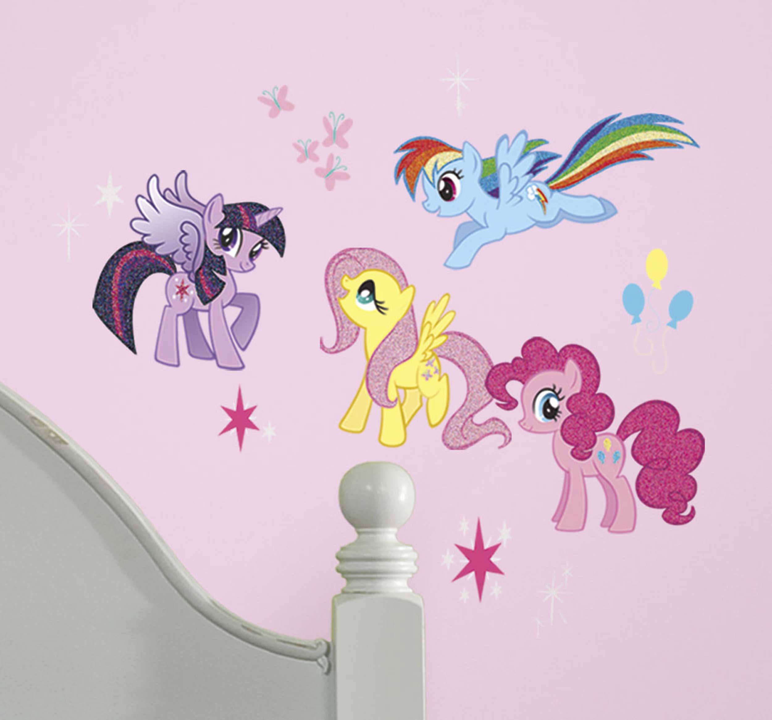 Stickers muraux My Little Pony - avec paillettes