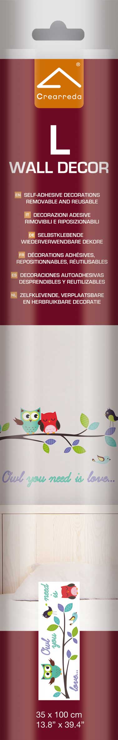 Stickers muraux Owl you need is love - Large - Image 3