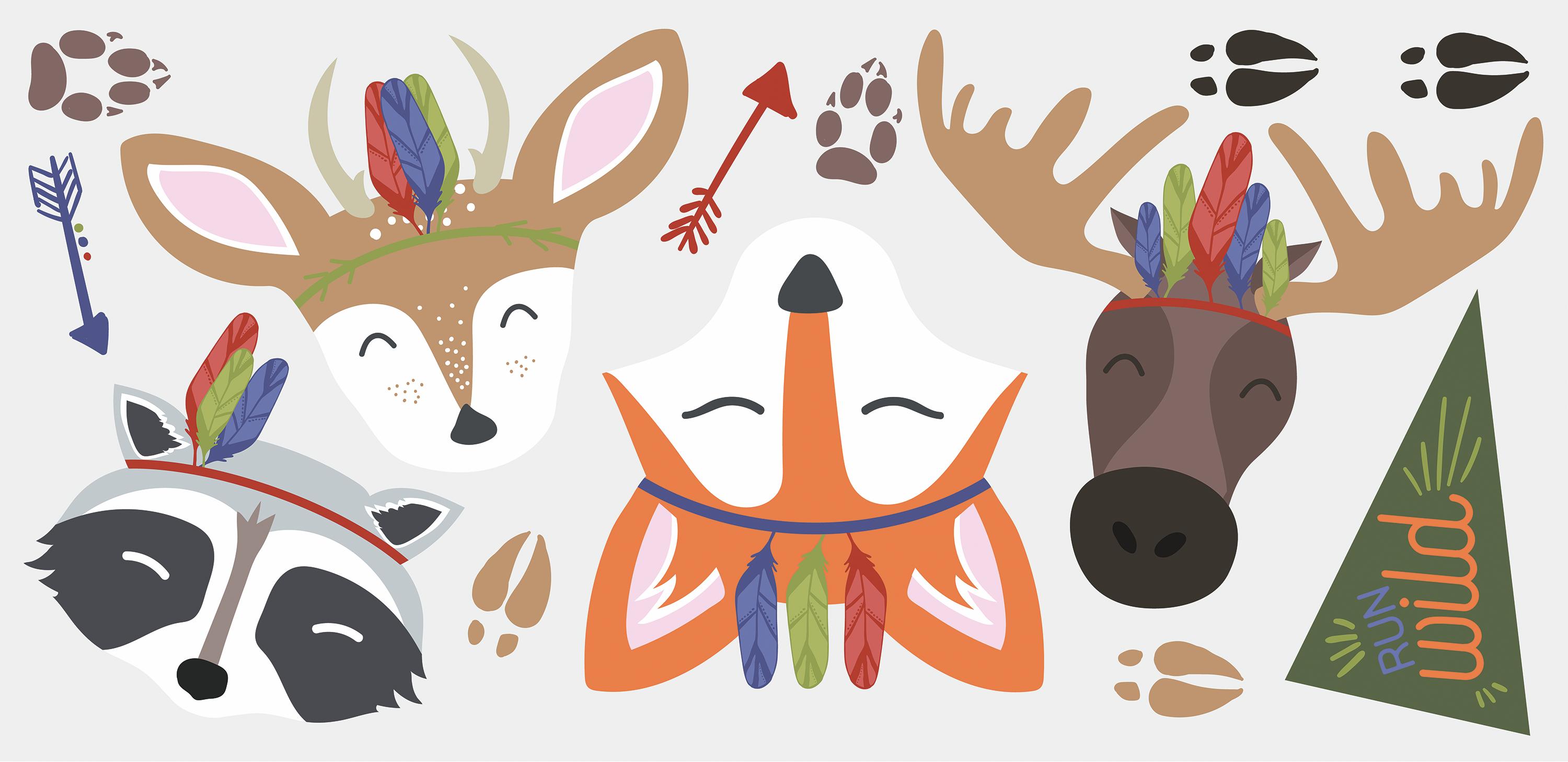 Stickers muraux Sleepy Woodland Animals - Image 3