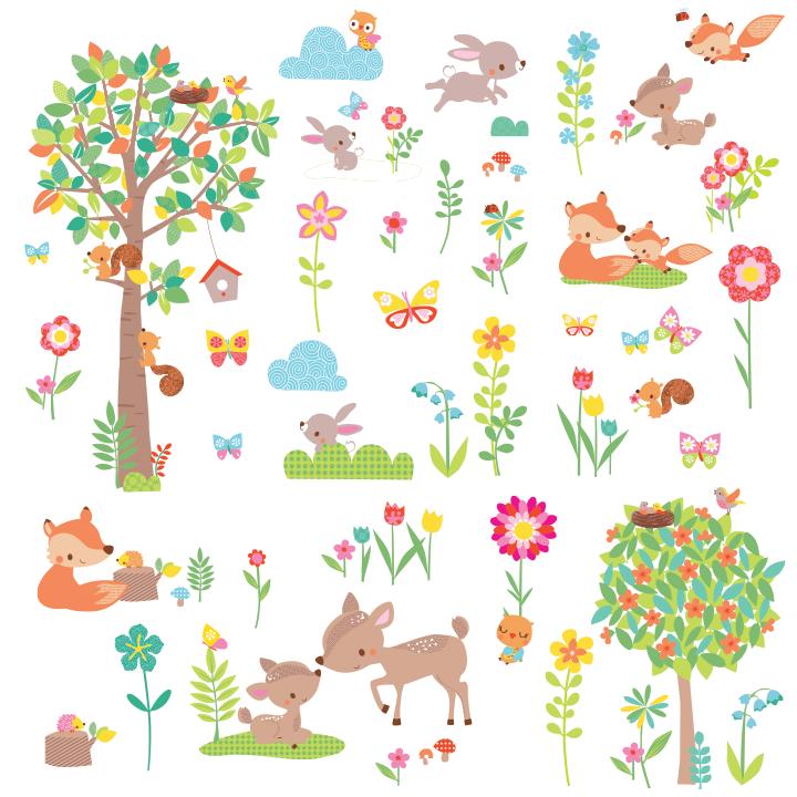 Stickers muraux Woodland Creatures - Image 2