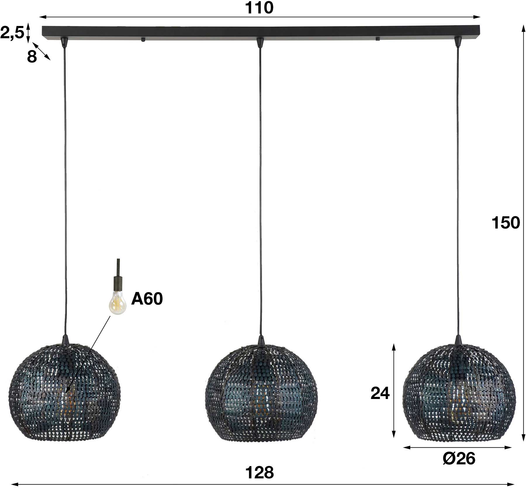 Suspension Kori rond - Image 2