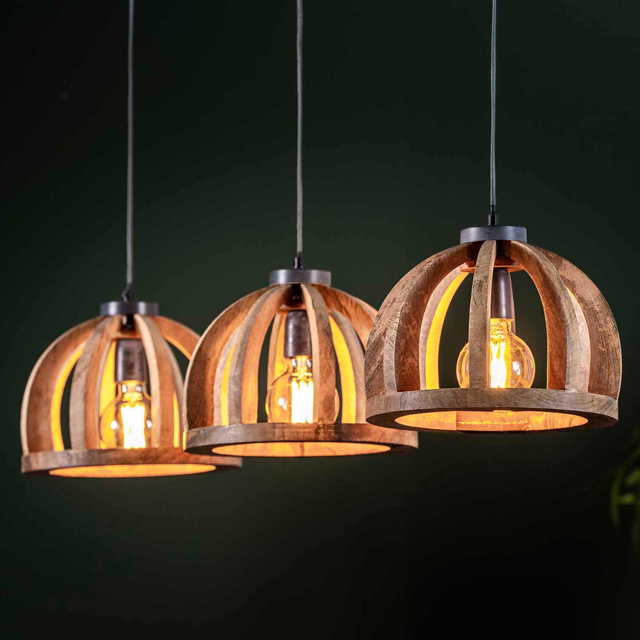 Suspension Lenno 3x Ø30 - mangue - Image 1