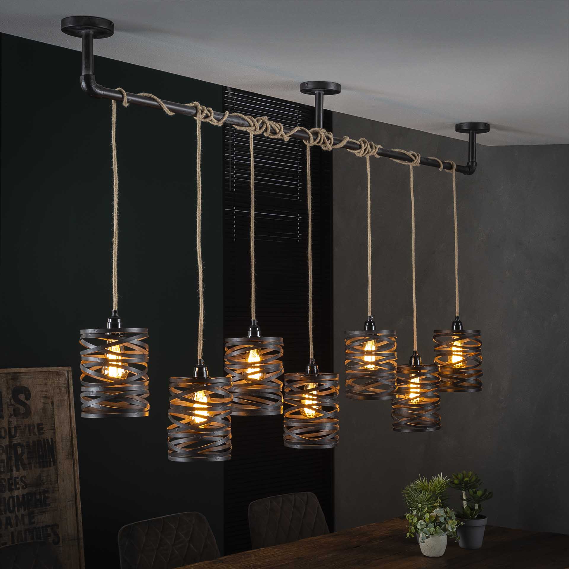 Suspension Misto 7 lampes