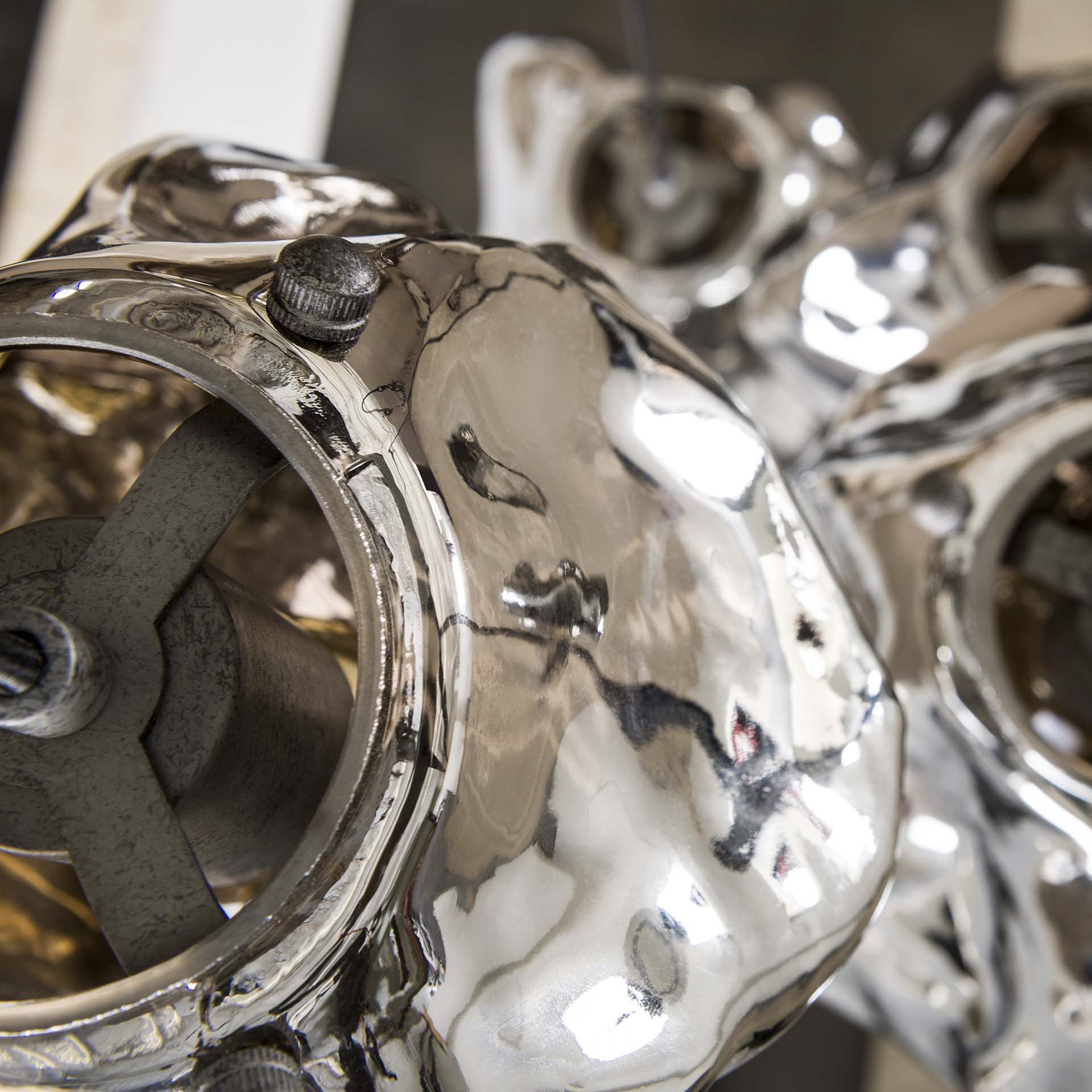 Suspension Tanner ronde 5 ampoules - gris - Image 3