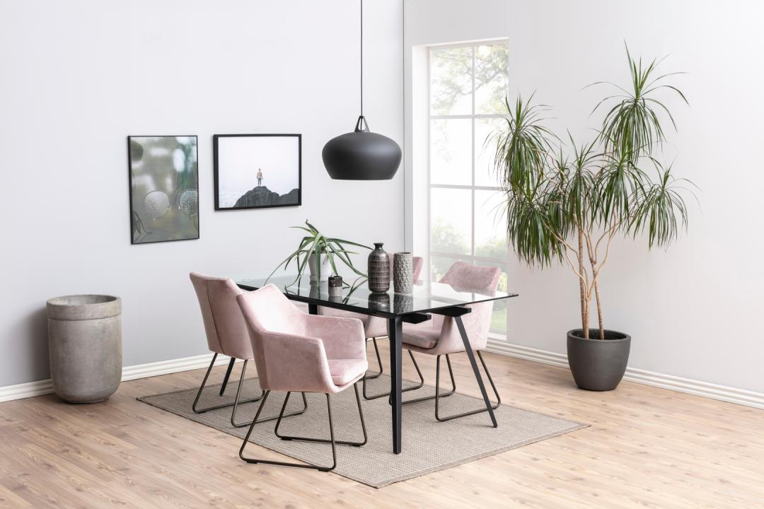 Table à manger 180x90cm - noir - Image 12