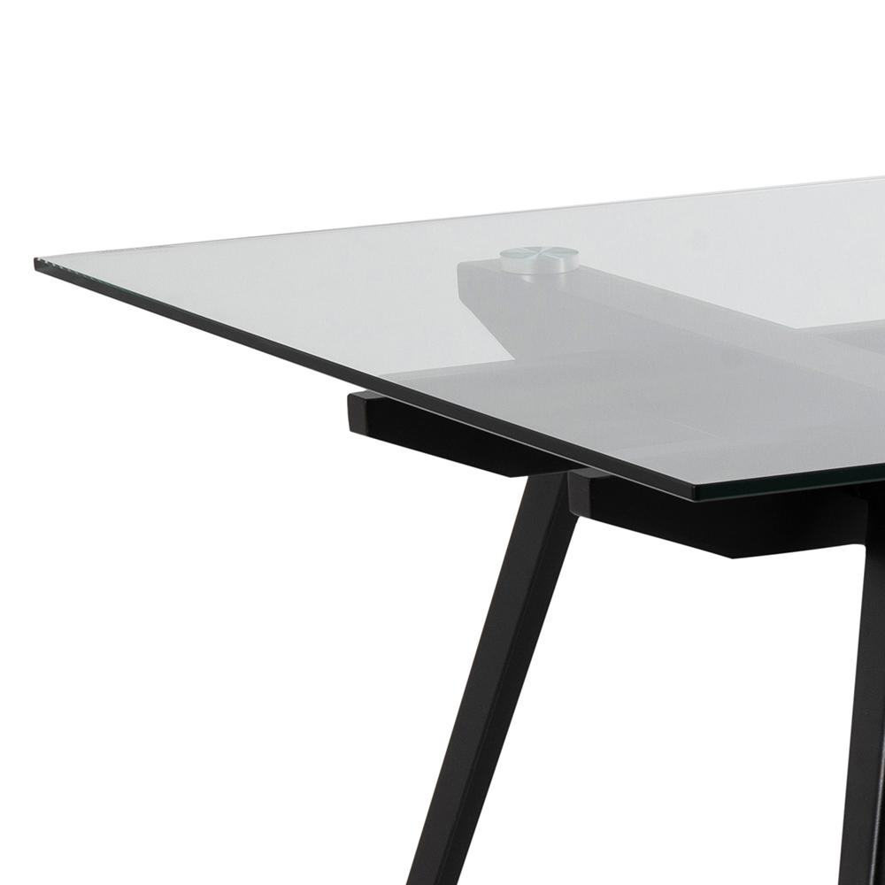Table à manger 180x90cm - noir - Image 3