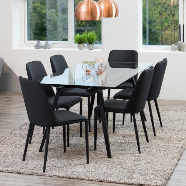 Table à manger 180x90cm - noir