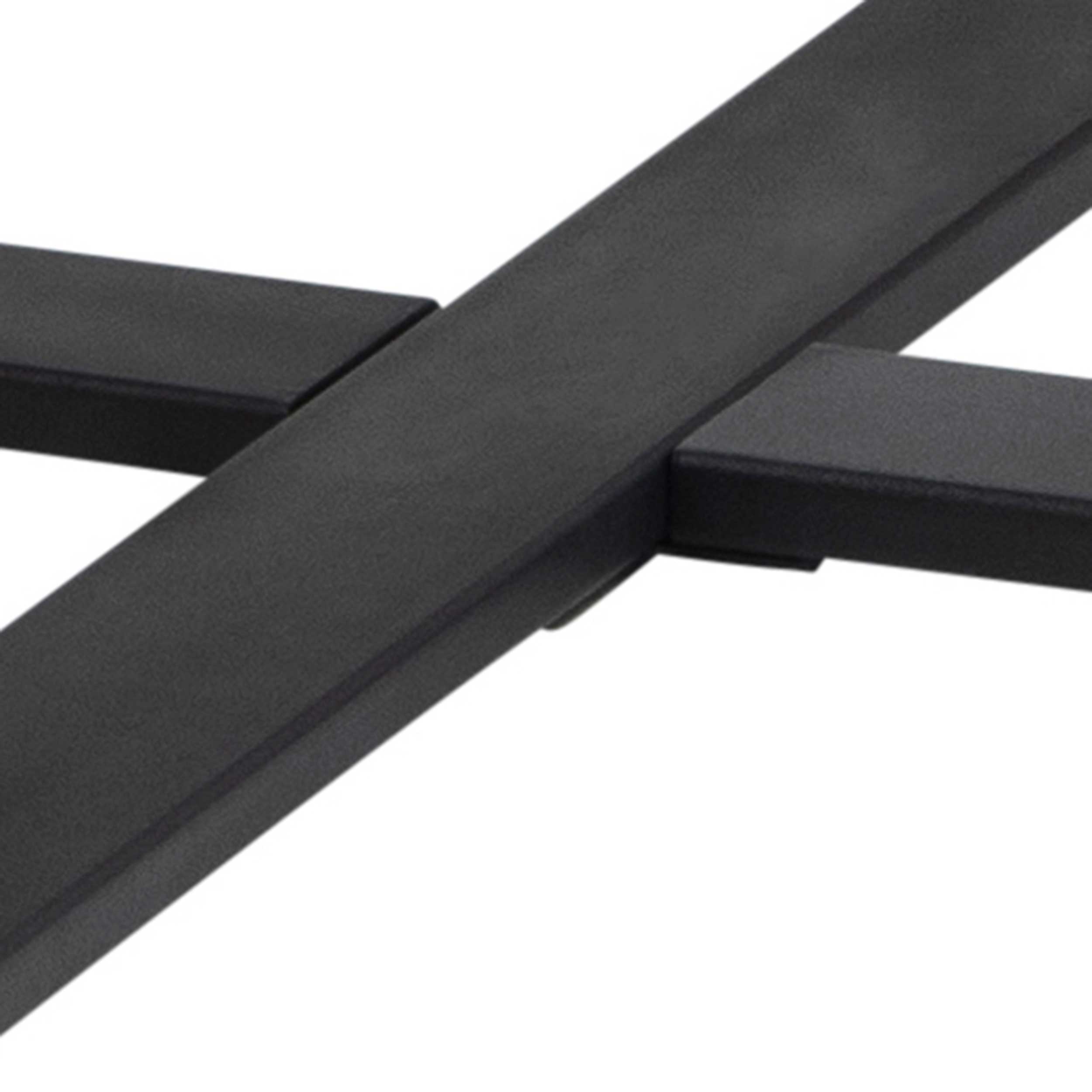 Table à manger Amanda Ø110 - marbre/noir - Image 2