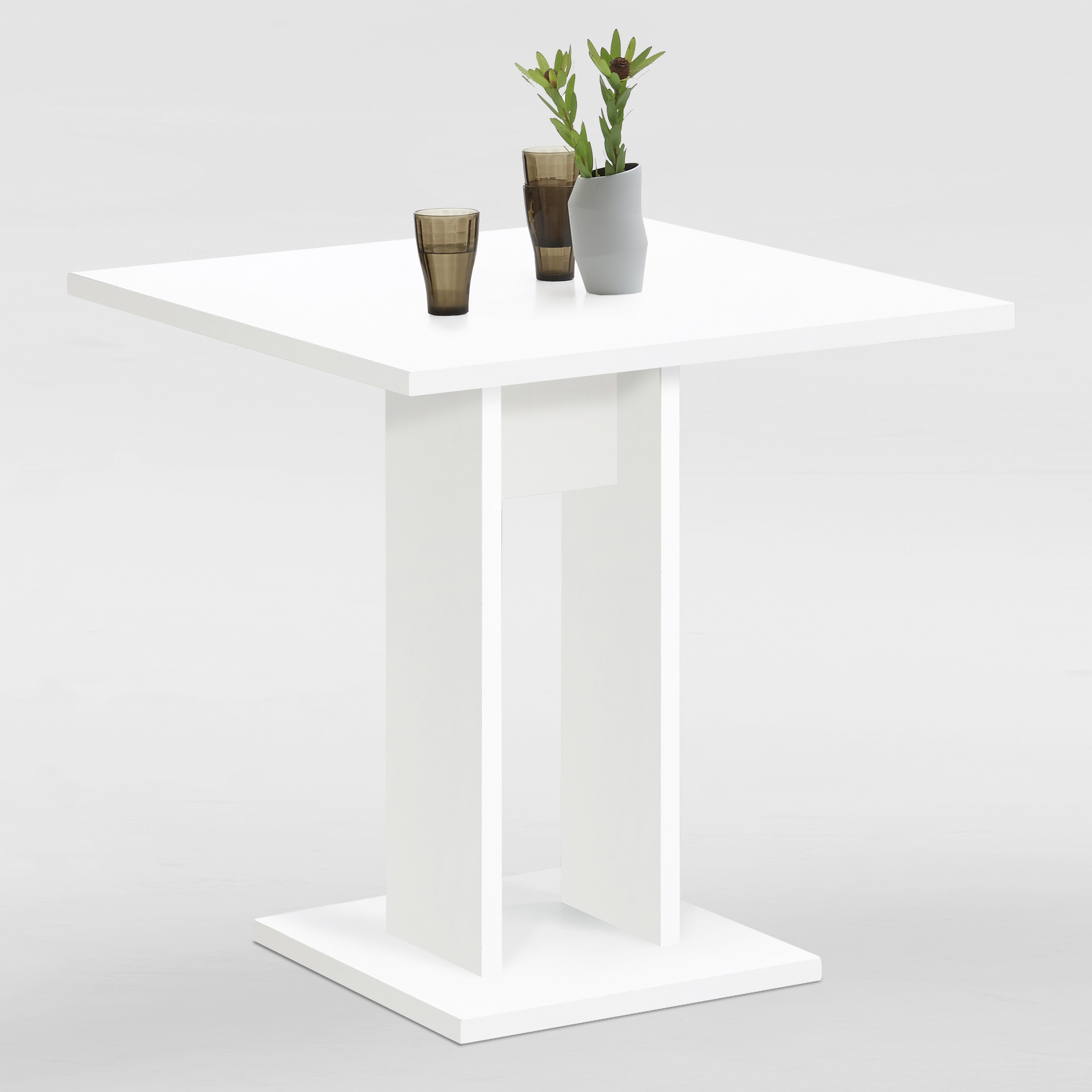 Table à manger Brandon 70x70 - blanc - Image 3