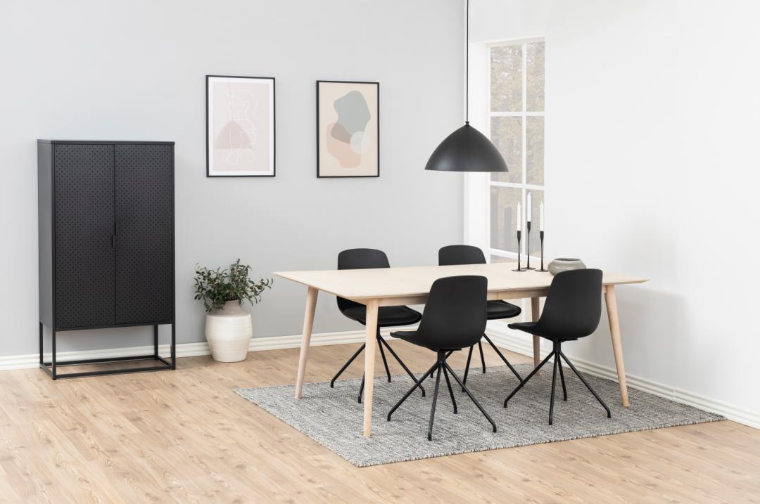 Table à manger Cedro 200x100cm - chêne blanc - Image 12