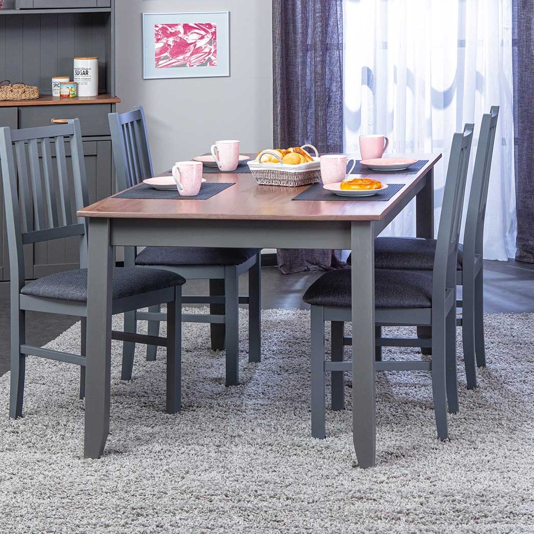 Table à manger Cerci 160cm - gris foncé