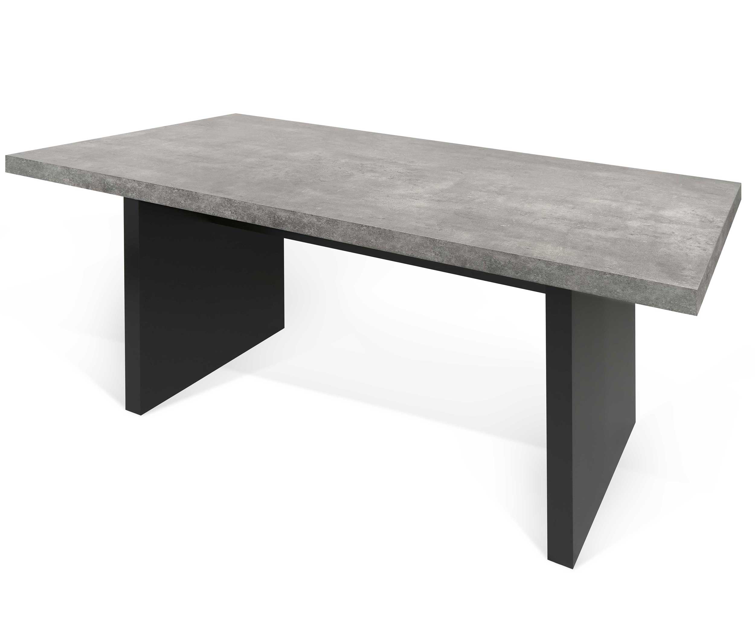 Table à manger Delta 160x80cm - aspect béton - Image 6