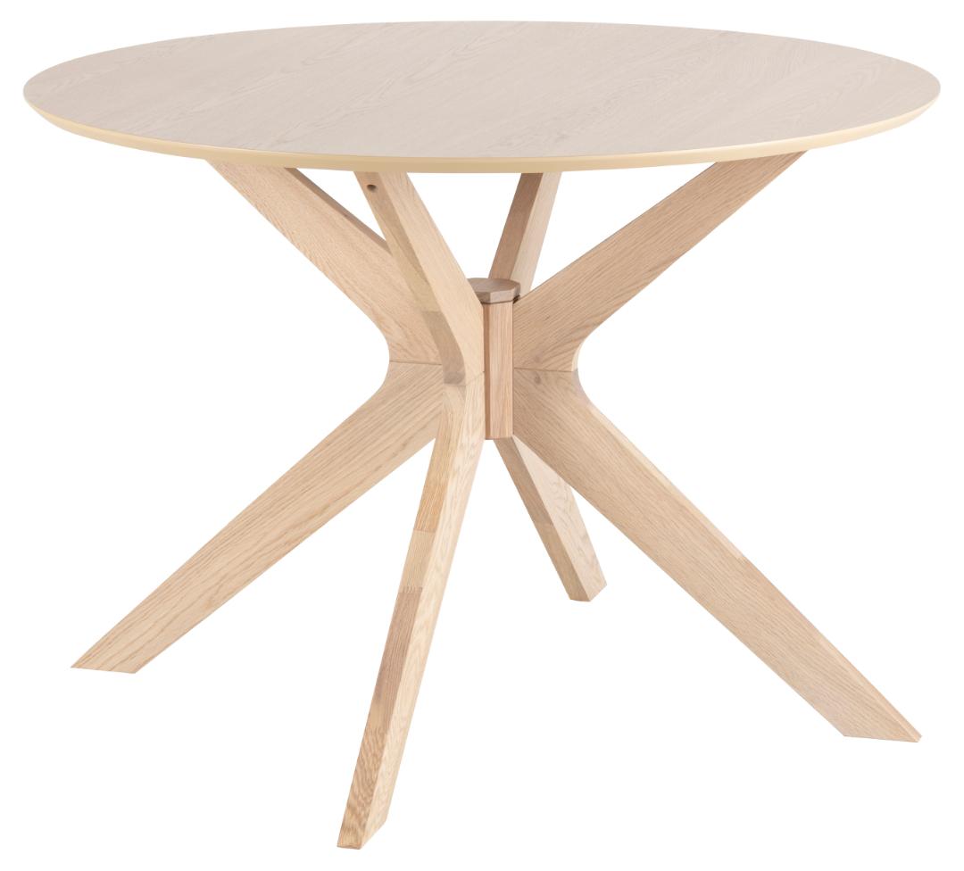 Table à manger Ducci ø105cm - chêne blanc - Image 6