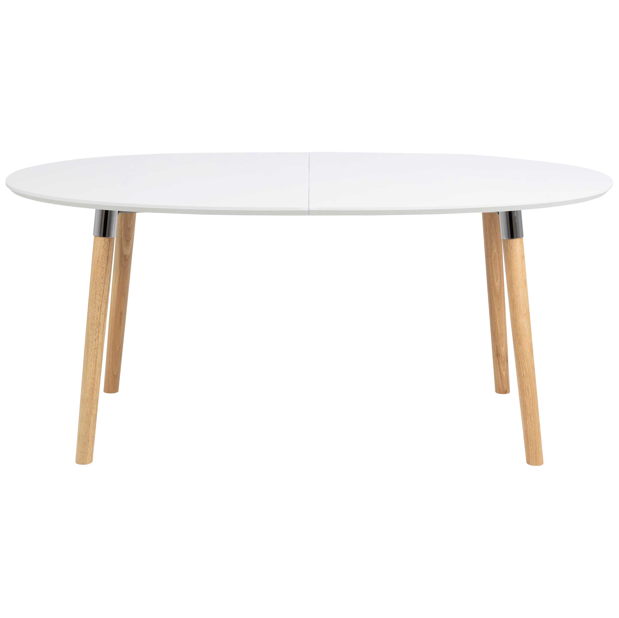 Table à manger extensible Berge 170/270x100 - blanc/chêne - Image 11