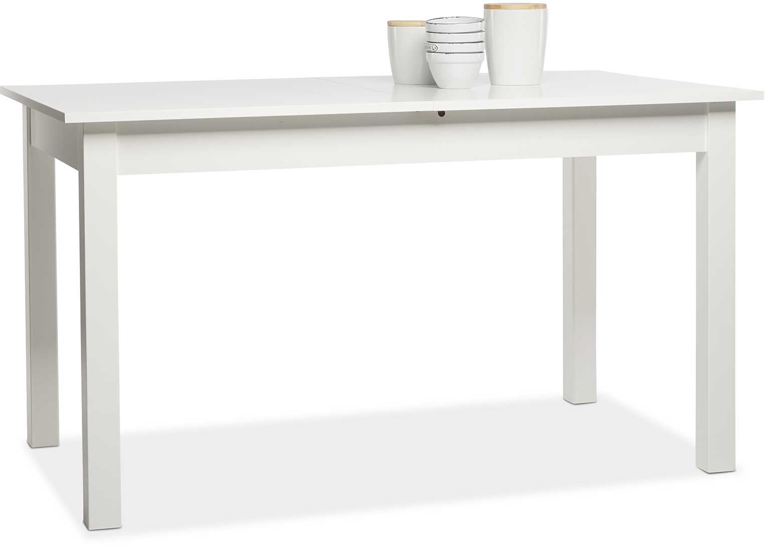 Table à manger extensible Coburg 137/177 - blanc - Image 12