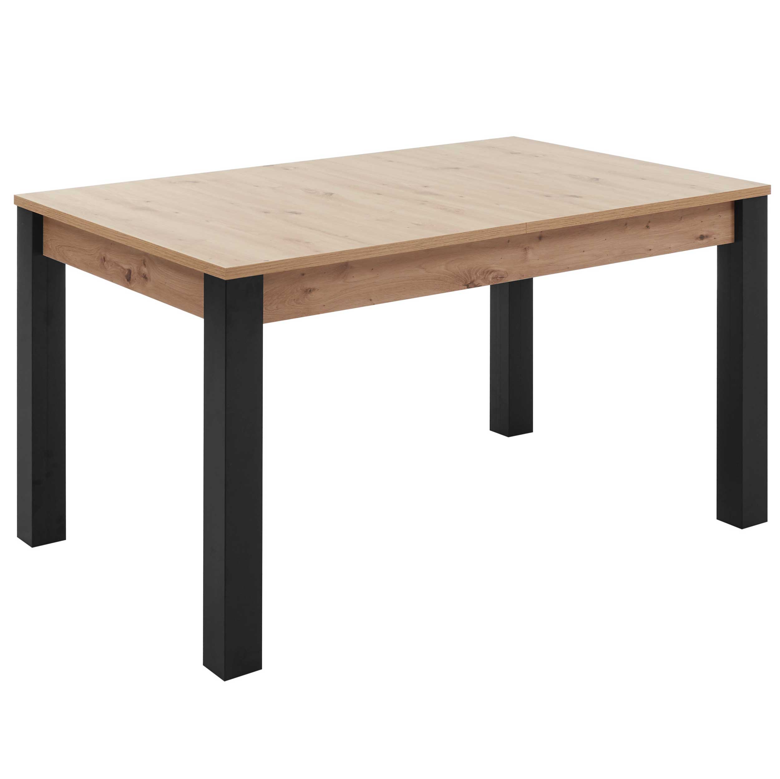 Table à manger extensible Laifis 140/210cm - blanc/vieux chêne - Image 4