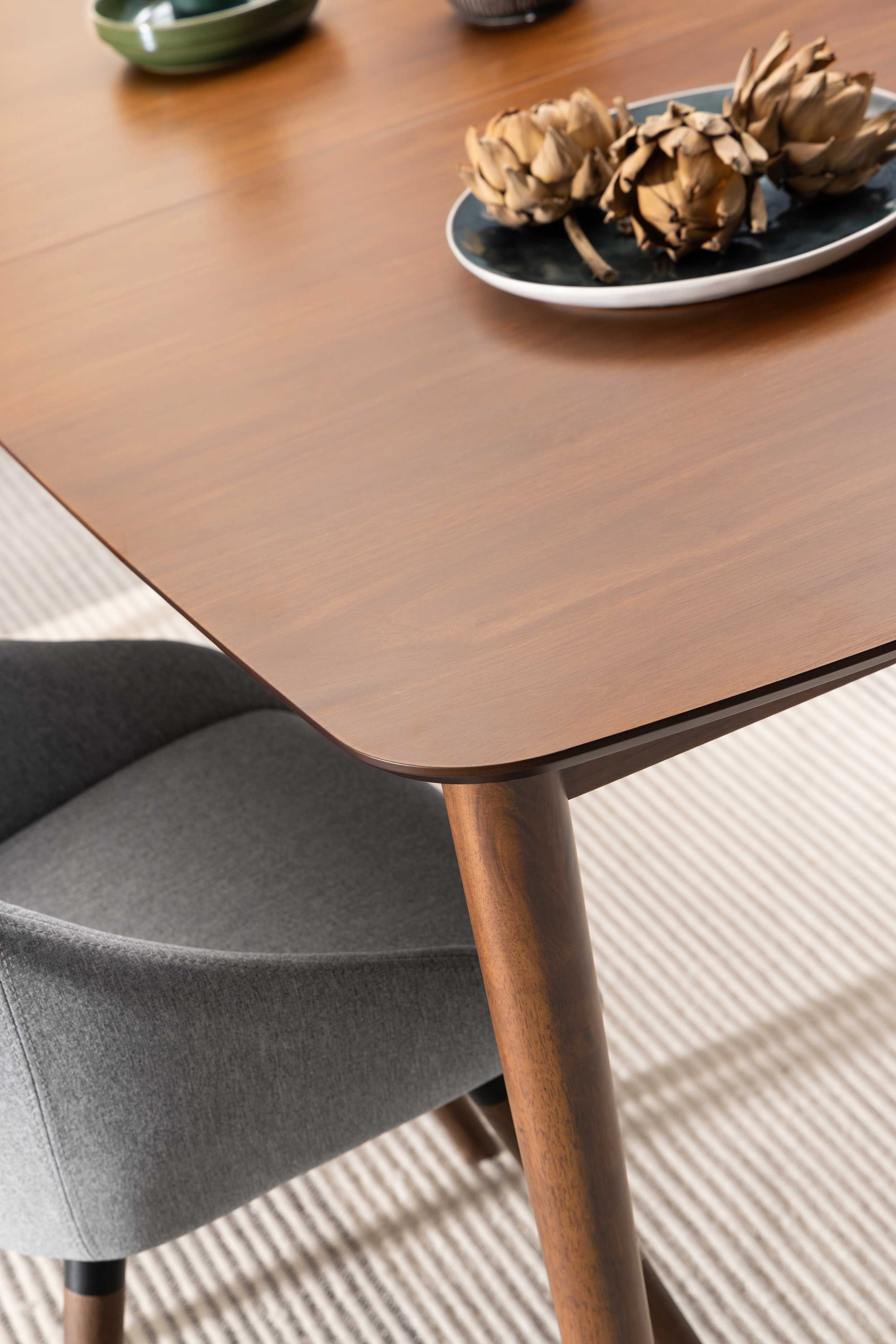 Table à manger extensible Montreux 180/219x90 cm - noyer - Image 7