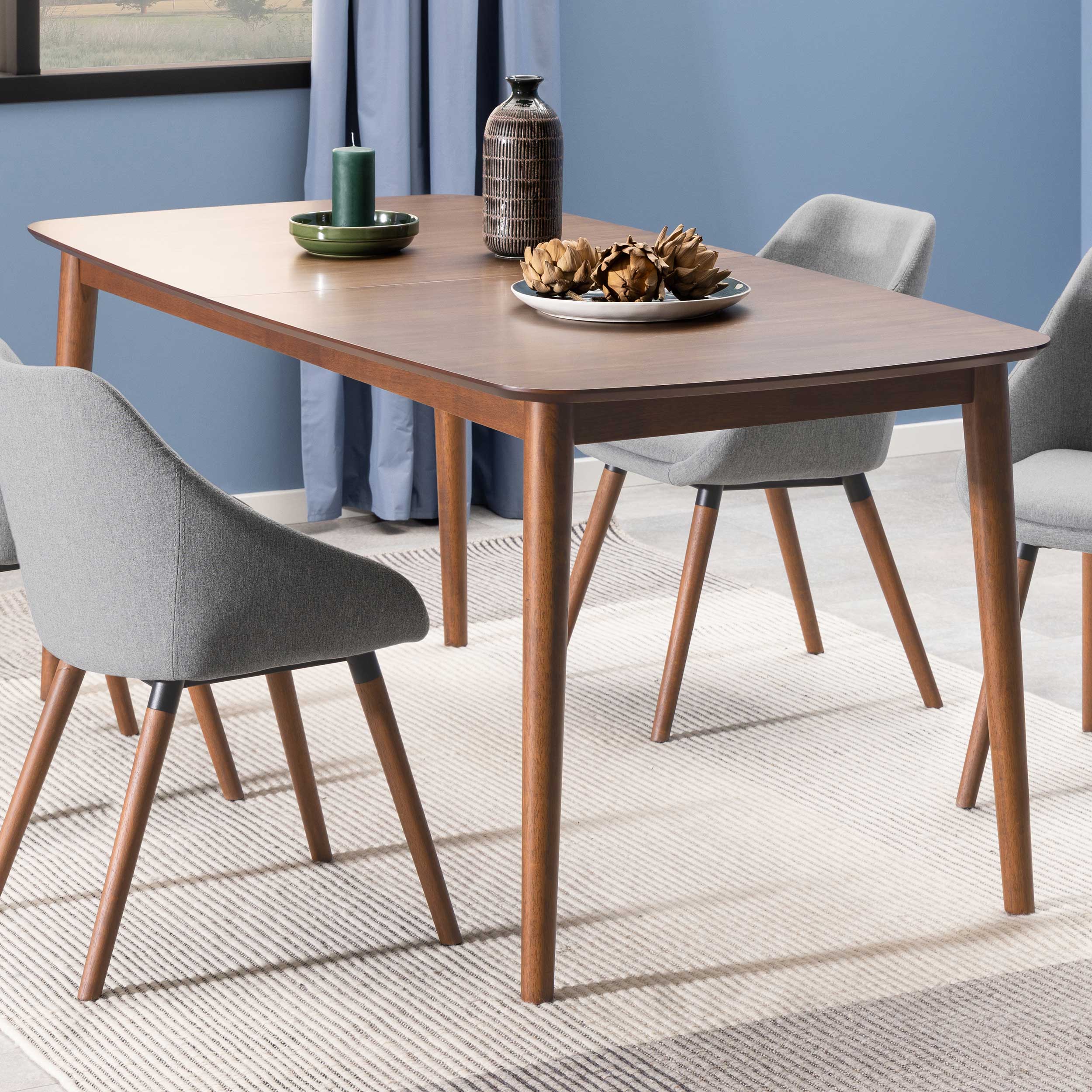 Table à manger extensible Montreux 180/219x90 cm - noyer