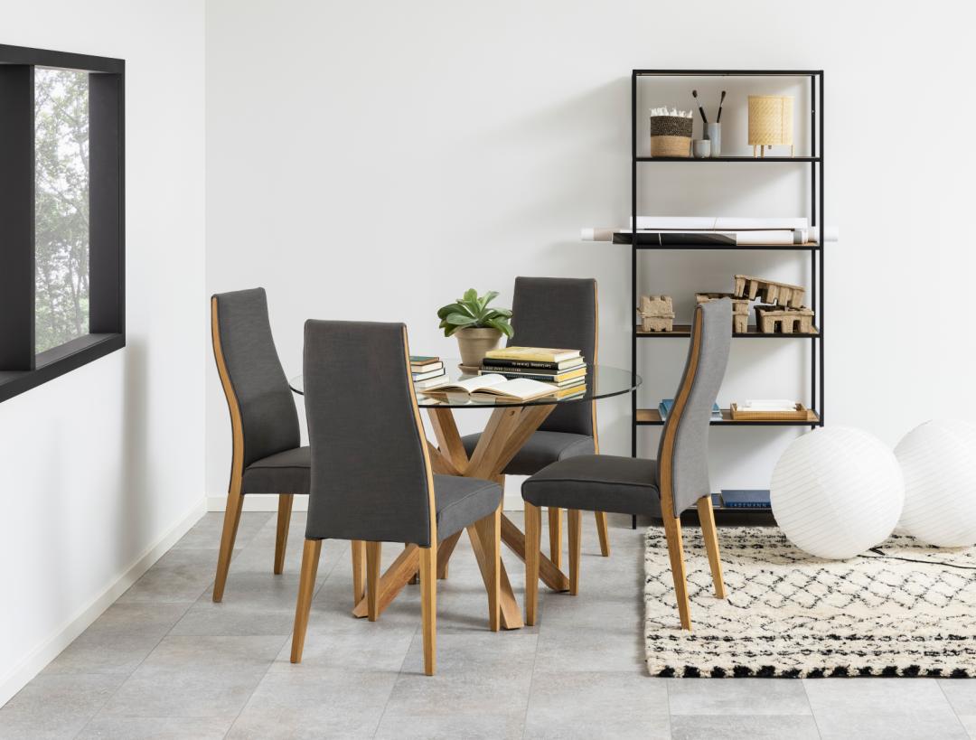 Table à manger Hennie ø119cm - décor chêne clair - Image 3