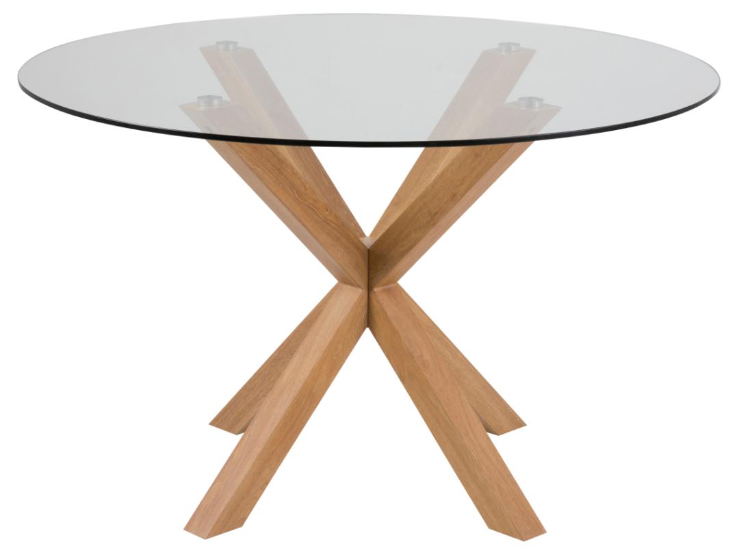Table à manger Hennie ø119cm - décor chêne clair - Image 7