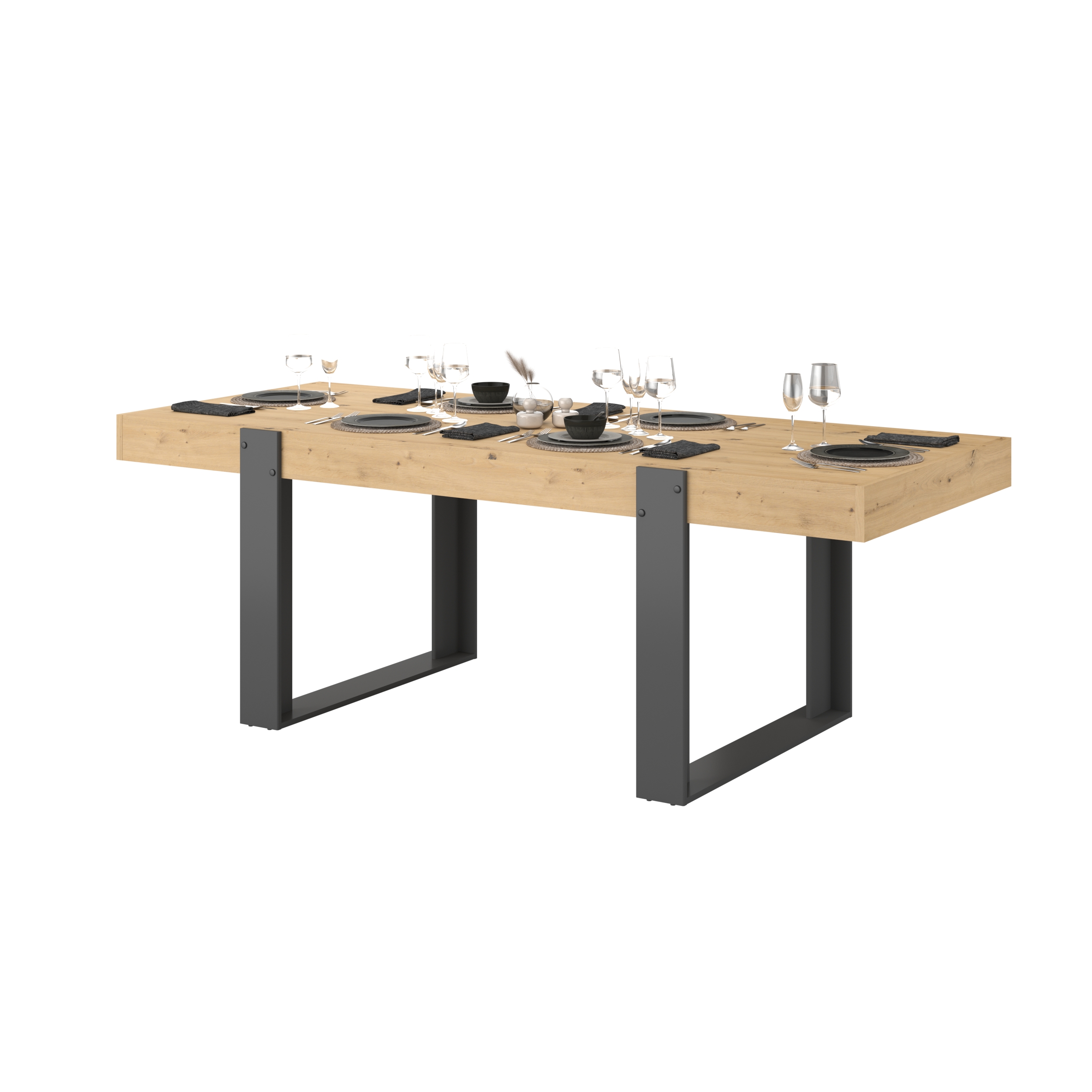 Table à manger Londen-224cm-chêne/gris ombre - Image 2