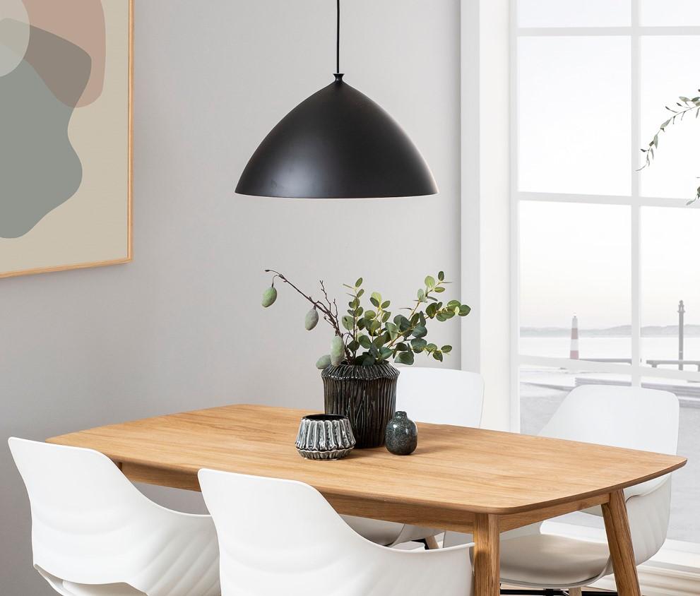 Table à manger Nalini 150x80cm, chêne et placage de chêne - Image 12