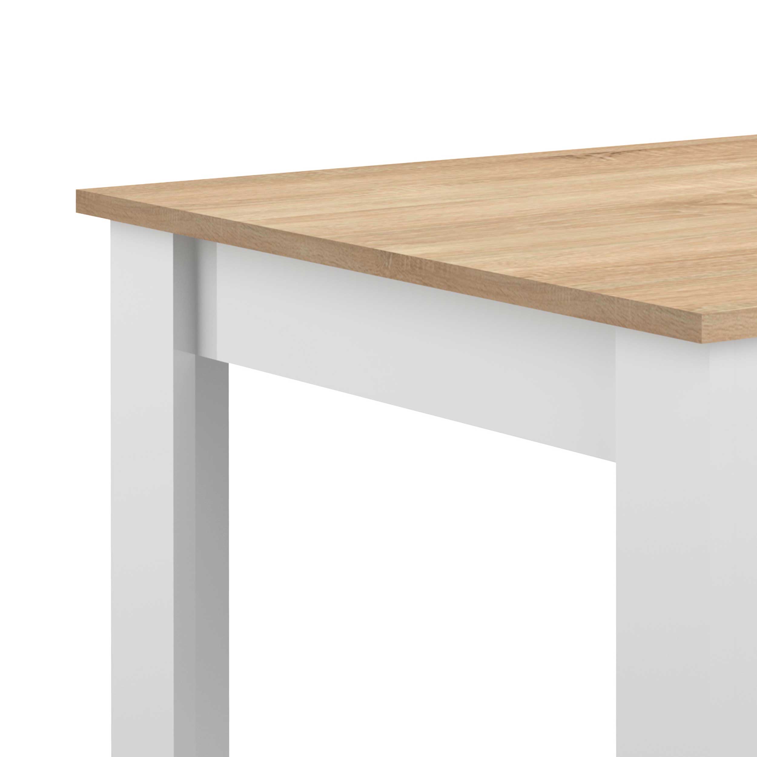 Table à manger Nice 110x70cm - blanc/chêne - Image 7