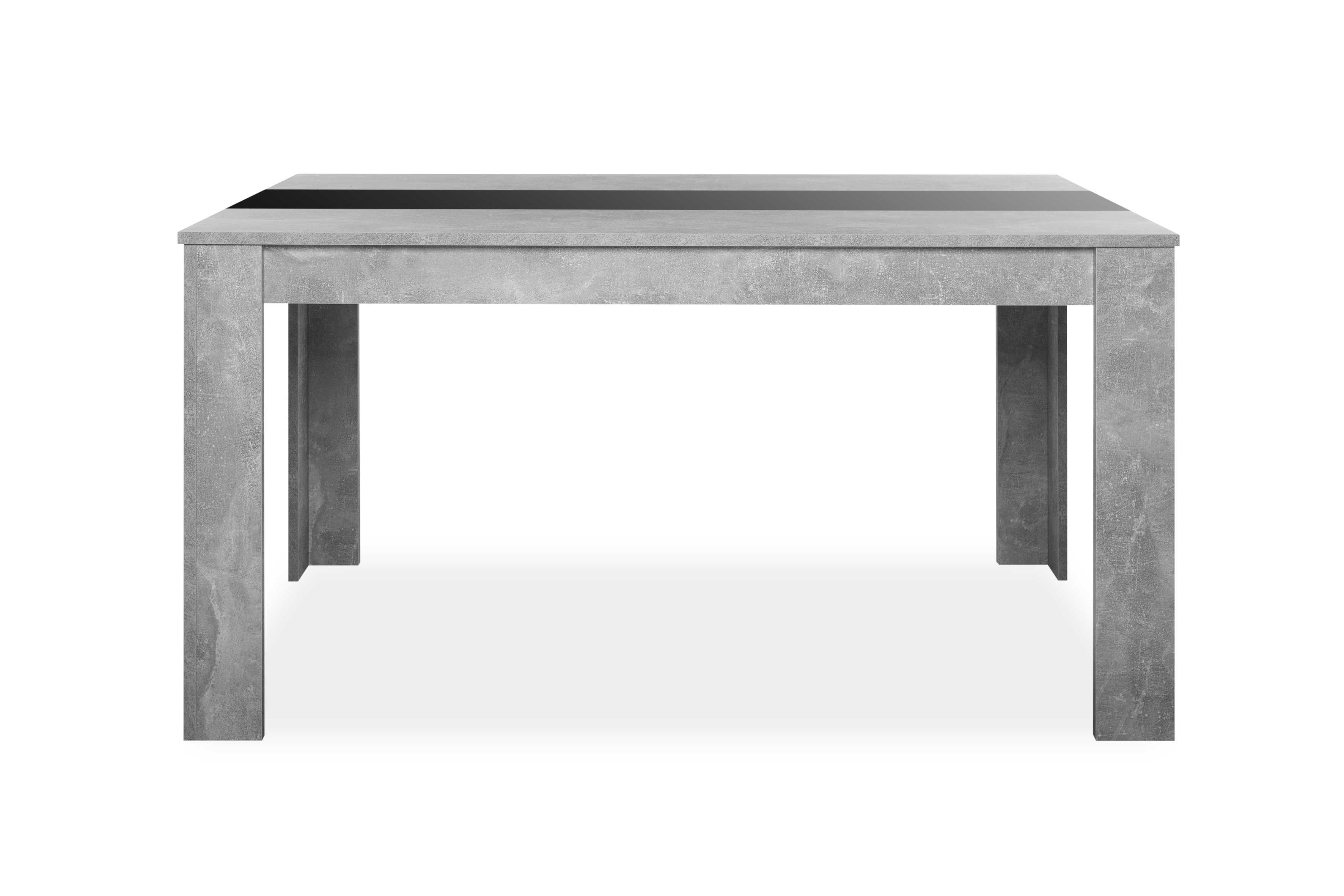 Table à manger Niklas 138x80cm - aspect béton - Image 6