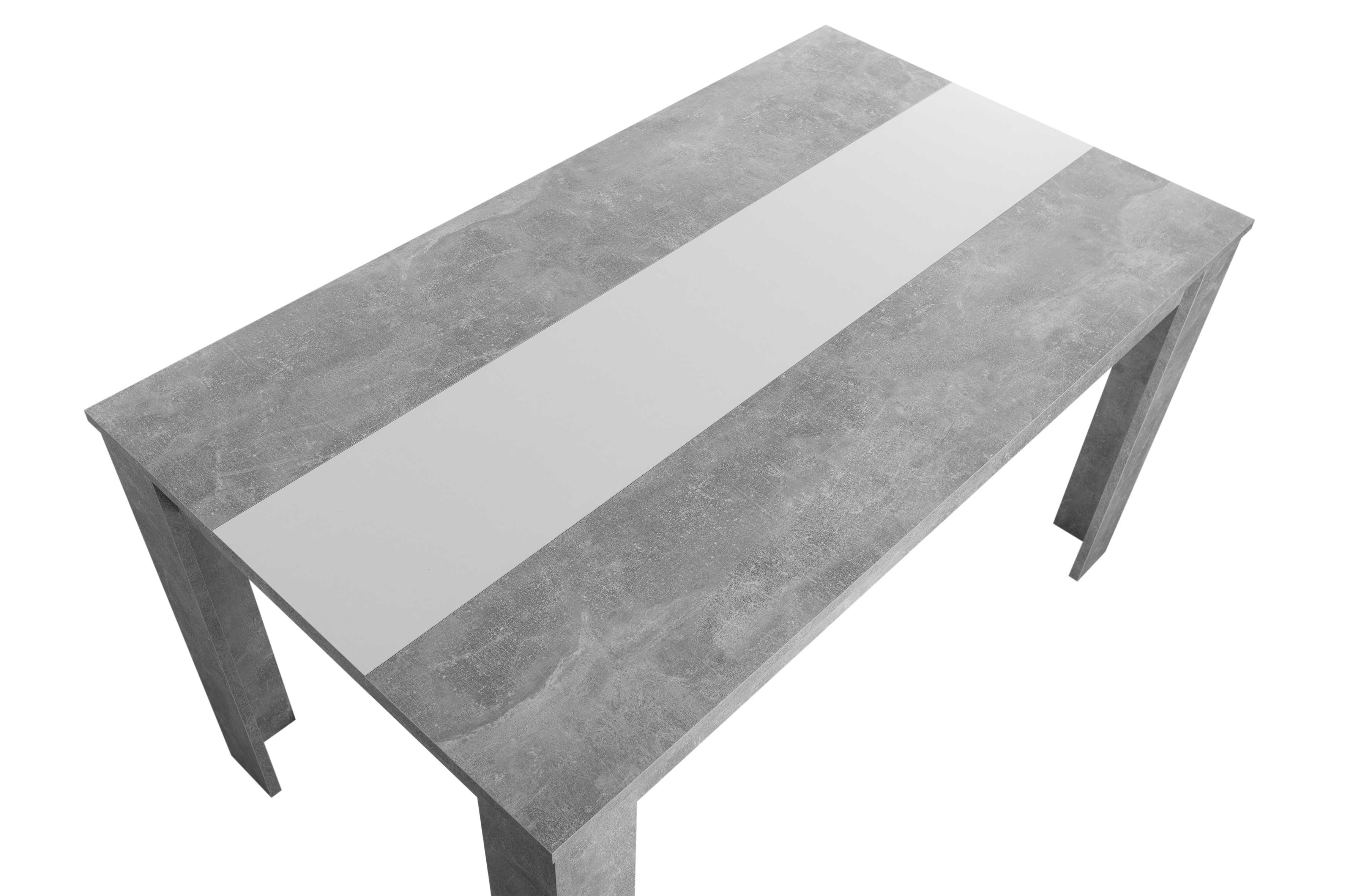 Table à manger Niklas 138x80cm - aspect béton - Image 7