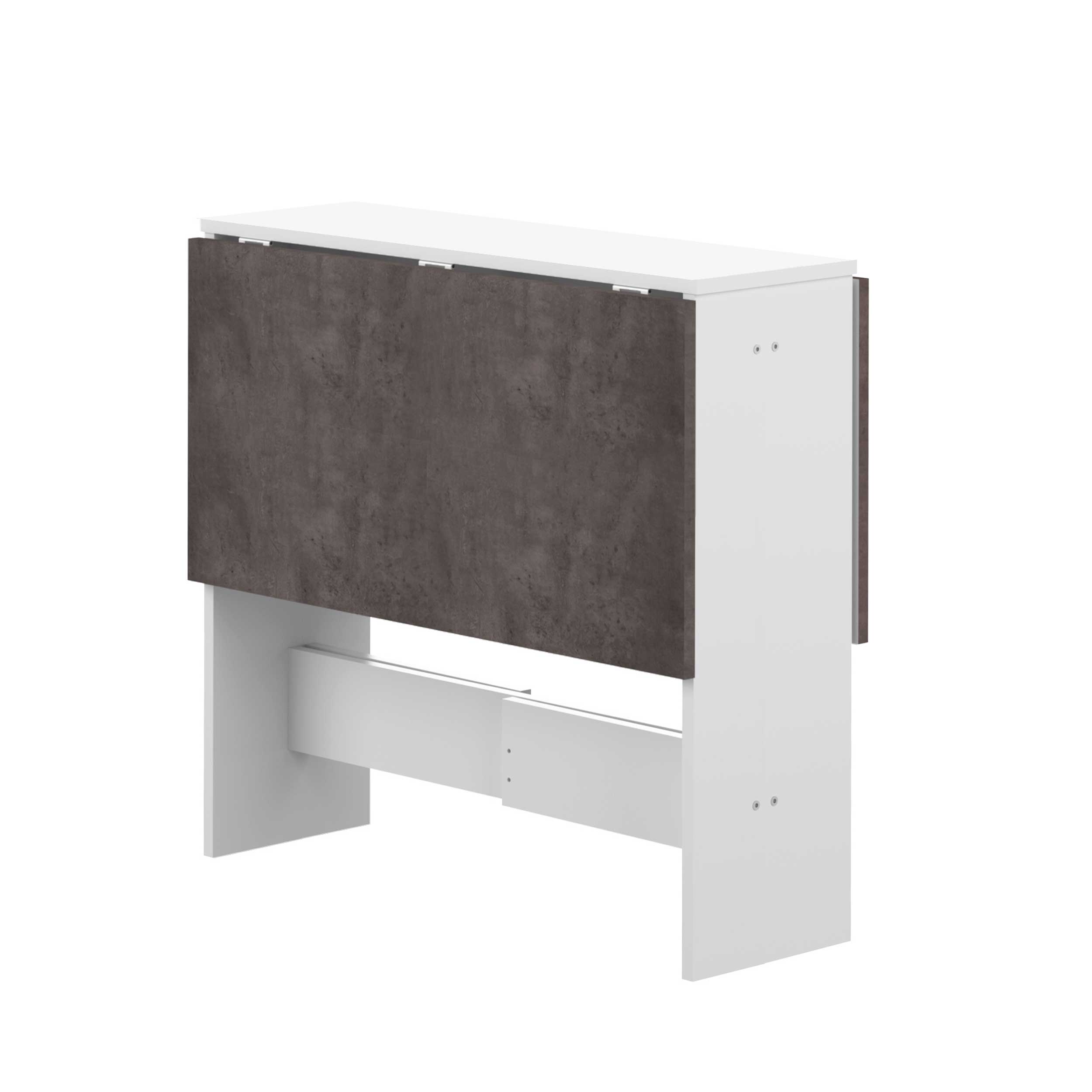 Table à manger pliable Papillon - blanc/béton - Image 6
