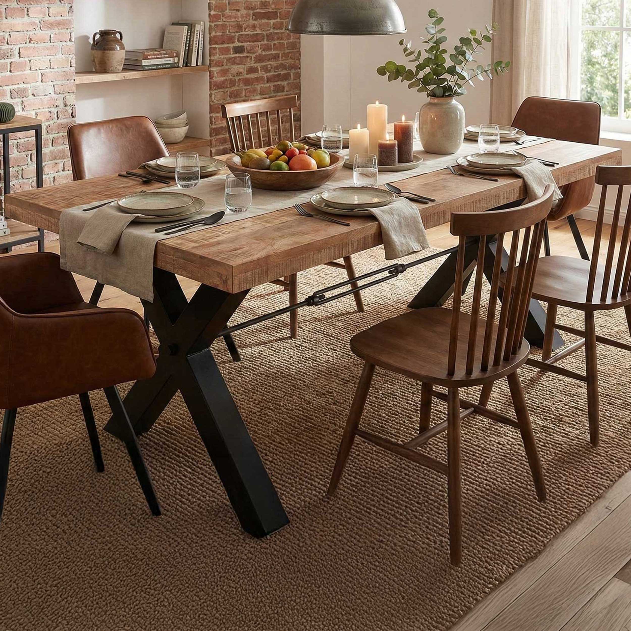 Table à manger rectangulaire Mares 200cm - bois manguier