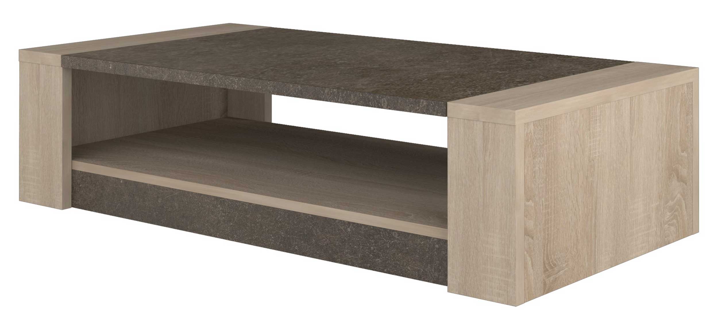 Table basse Ares 108x65 mélamine - brun - Image 8