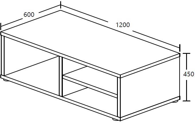 Table basse avec tablette Talent - Image 2