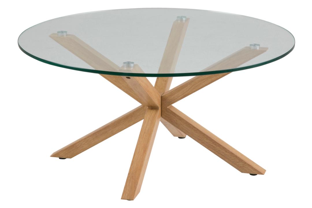 Table basse Hennie ø82cm - décor chêne - Image 6